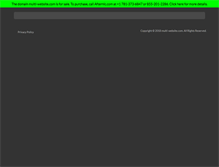 Tablet Screenshot of multi-website.com